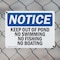 Signmission Keep Out Of Pond No Swimming No Fishing No Boating OSHA Notice Sign, Plastic, 14in W x 10in L, 2PK OS-2PACK-NS-P-1014-L-13849 - alternate 4